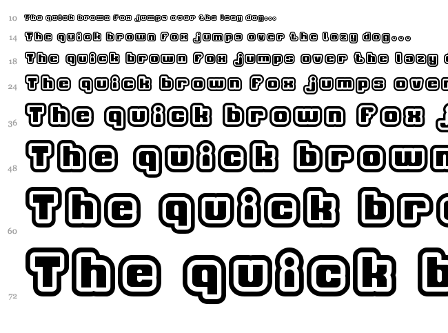 Thumbs Up font waterfall